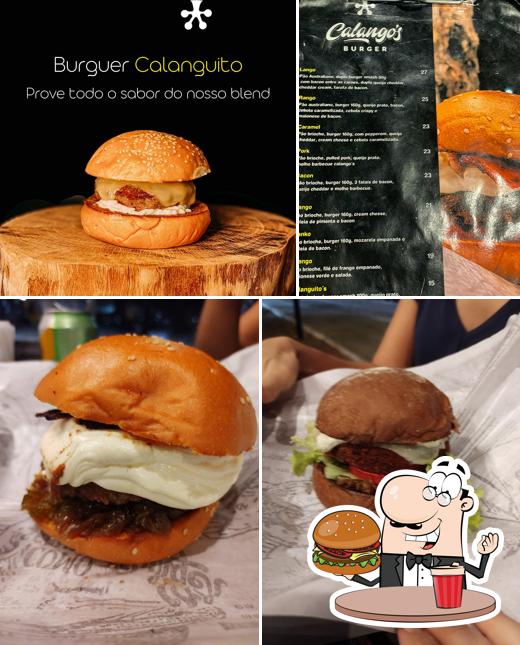 Peça um hambúrguer no Calango's Burger