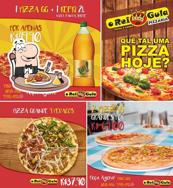 Escolha pizza no O Rei Da Gula Pizzaria