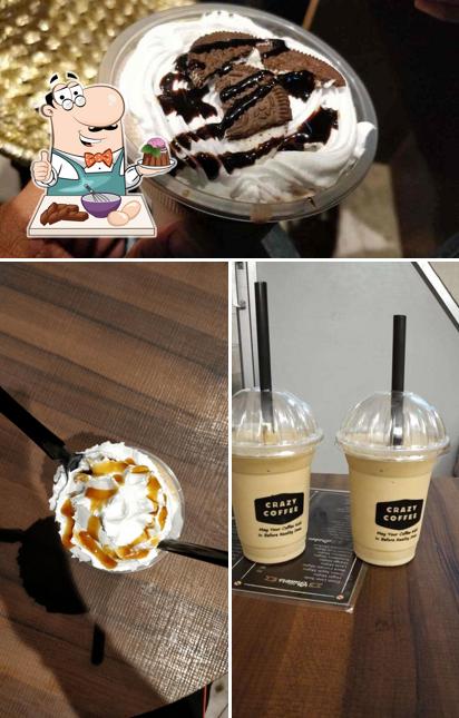 Crazy Coffee provides a variety of sweet dishes