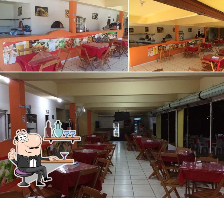 O interior do Lagostão - Pizzaria e Restaurante