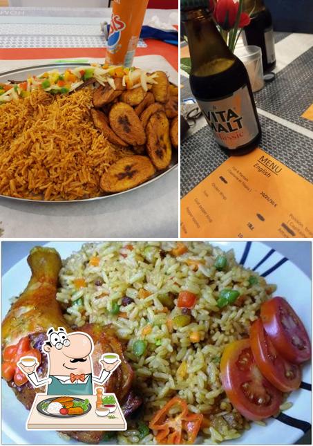 Voici l’image représentant la nourriture et bière sur Restaurant Africain Chez Gabriella