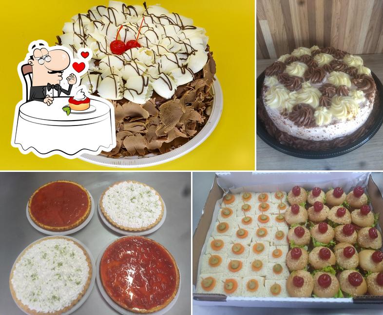 Casa das Tortas Canela oferece uma seleção de pratos doces