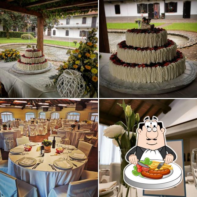 La cibo e interni del ristorante
