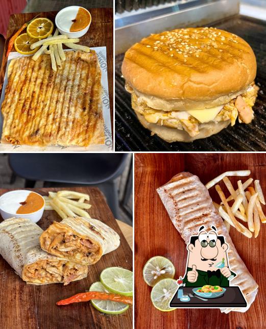 Pulled pork sandwich at Shawarma Fusion Manjeri