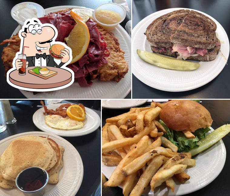Try out a burger at Scotty's Cafe