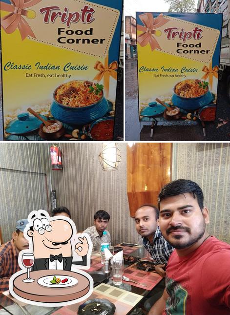 Check out the picture showing food and interior at TRIPTI FOOD CORNER