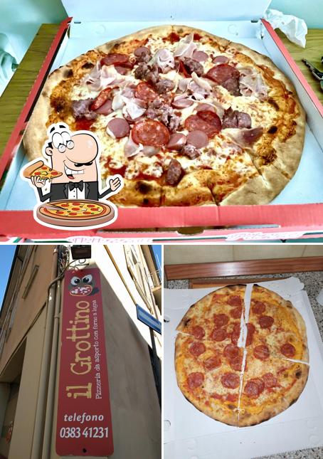 Scegli una pizza a Il Grottino