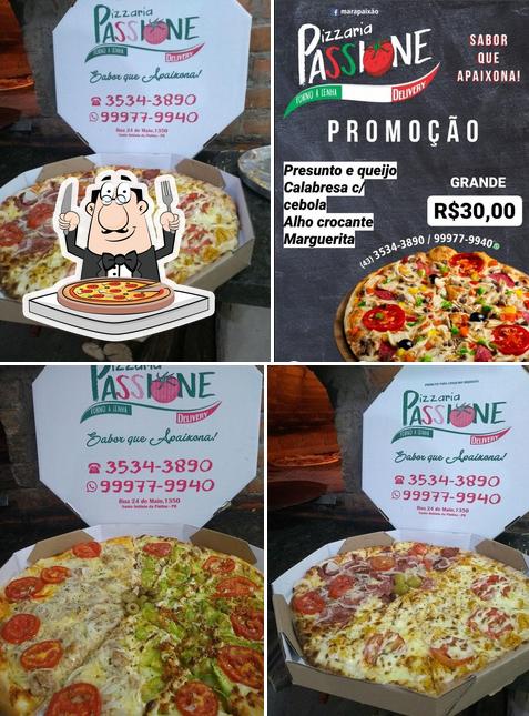 Consiga diferentes tipos de pizza