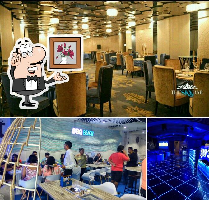 The interior of Sky Bar