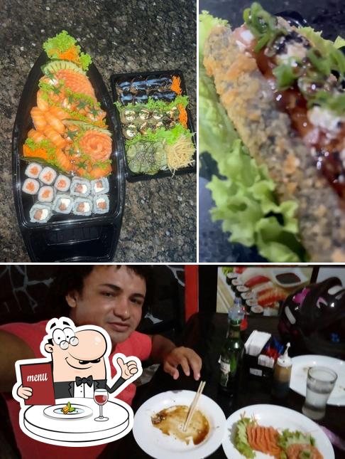 Platos en Fribom Pizzaria e Temakeria