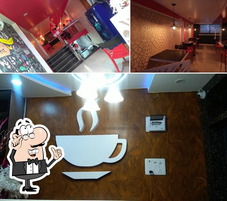 Take a seat at one of the tables at Go69 Pizza Ramgarh