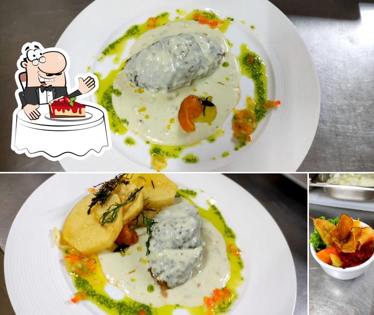 Muro Alto Restaurante Marulhos oferece uma seleção de sobremesas