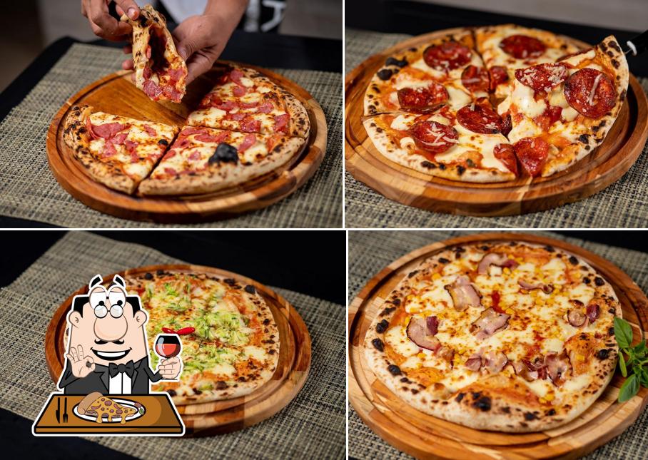 Consiga diferentes variedades de pizza