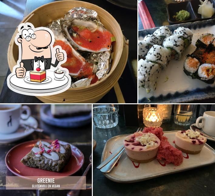 De Sushimeisjes offre une sélection de plats sucrés