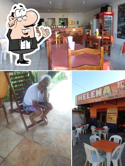 O interior do Helena Lanches