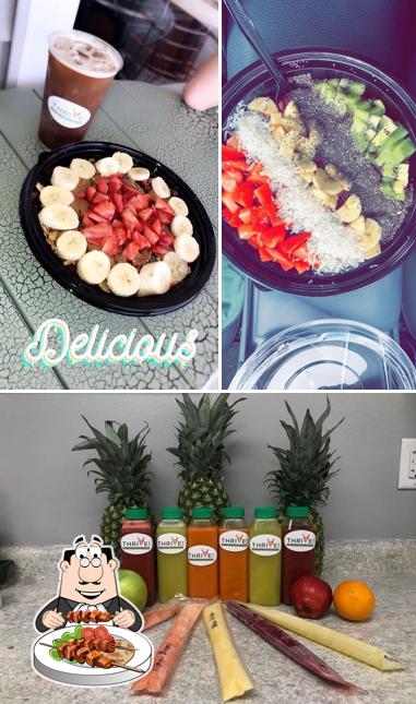 Thrive Juice Bar in Hampstead Restaurant menu and reviews