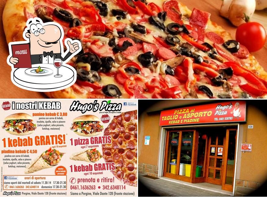 hugo's pizza se distingue par sa nourriture et intérieur