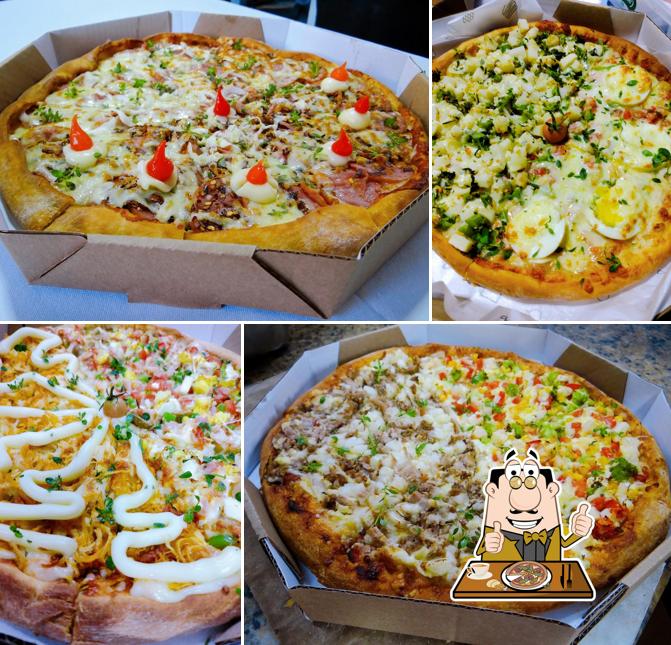 Escolha diferentes tipos de pizza