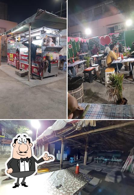 Check out the picture depicting interior and food at Mashaallah FastFoods