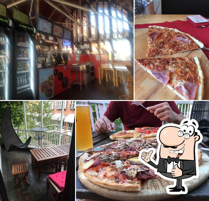 Look at this photo of Kais Pizza Brückenrestaurant mit Lieferservice Karlsruhe