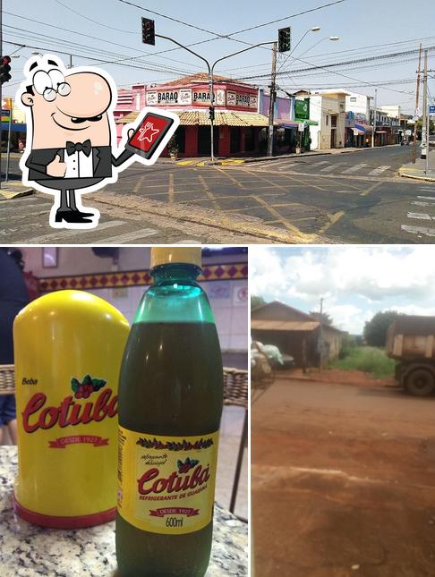 Entre diferentes coisas, exterior e cerveja podem ser encontrados no Barão Salgados e Lanches