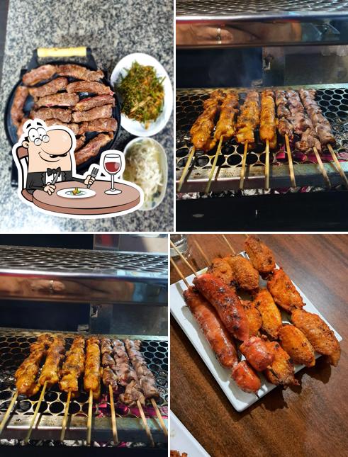 Comida em Goguiya Churrascaria Coreana