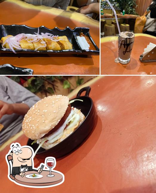 The restaurant's food and drink