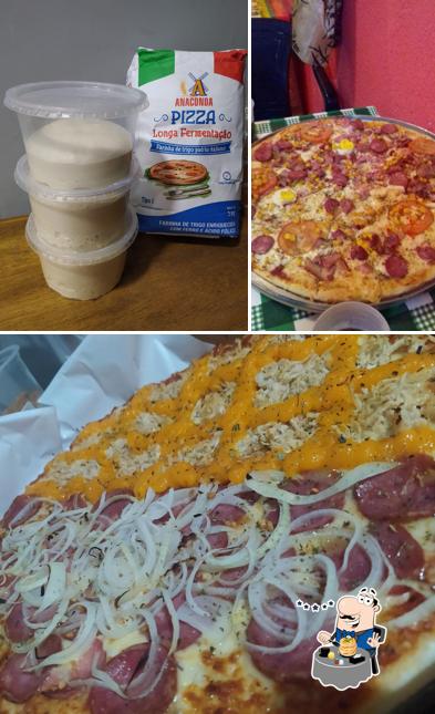 Dê uma olhada a foto ilustrando comida e bebida no GilberPizzas