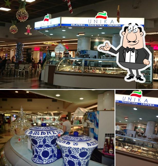 Questa è la immagine che mostra la interni e bevanda di Unika Gelateria Latina