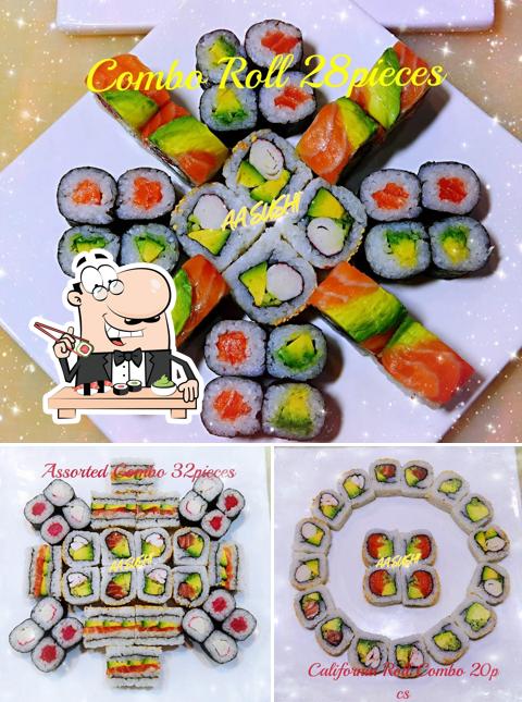 Commandez de nombreuses options de sushi