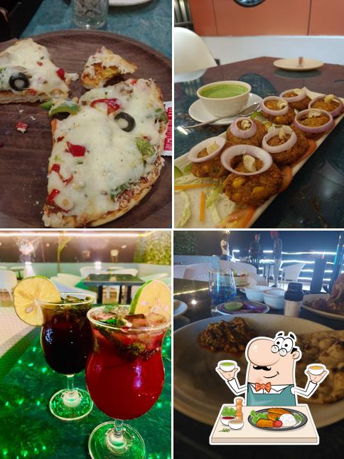 Food at FLOTILA Rooftop Garden