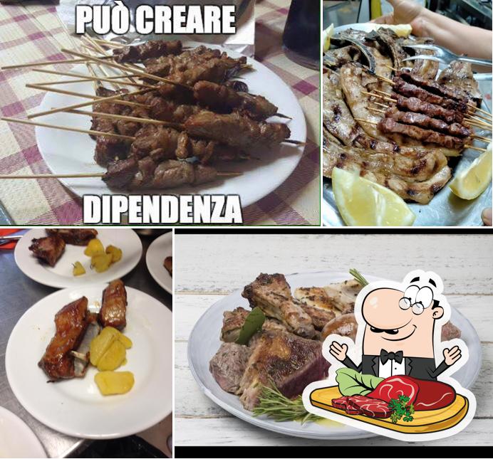 Prova i un pasto a base di carne a L Alpino