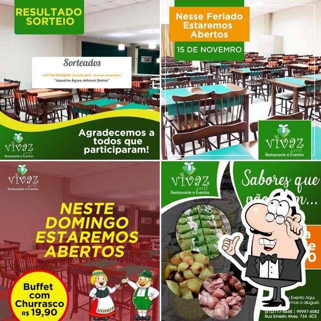 O interior do Vivaz Grill