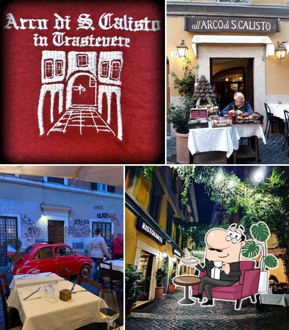 Siediti a un tavolo di Ristorante All'arco Di San Calisto