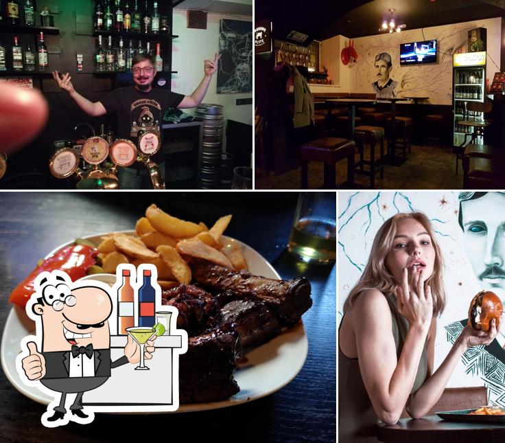 Mira las fotografías que hay de barra de bar y comida en Tesla PUB