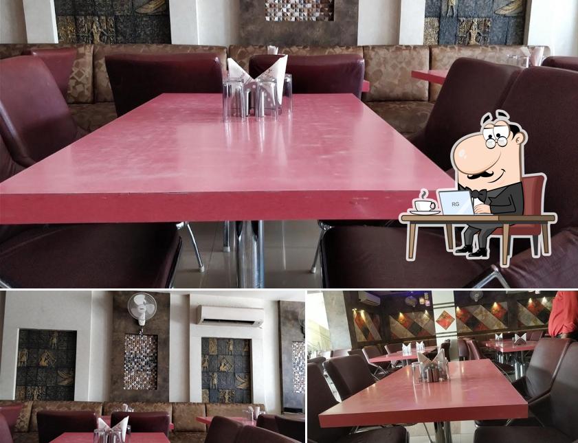 Take a seat at one of the tables at Food Craft