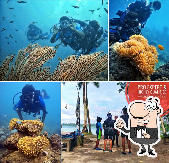 Enjoy the view at the outside area of Gypsy Divers Dive Resort