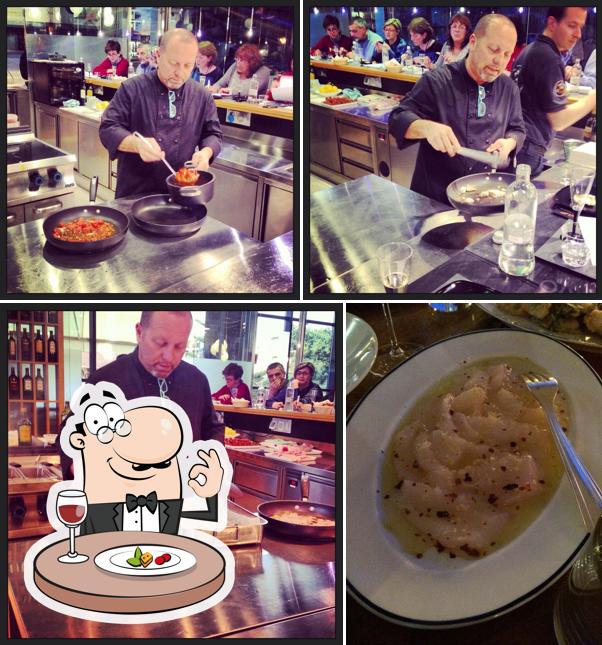 Cibo al Ristorante Lanterna Blu