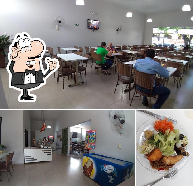 A ilustração da interior e comida a Restaurante Cantina D. Ana - Comida Caseira Mineira