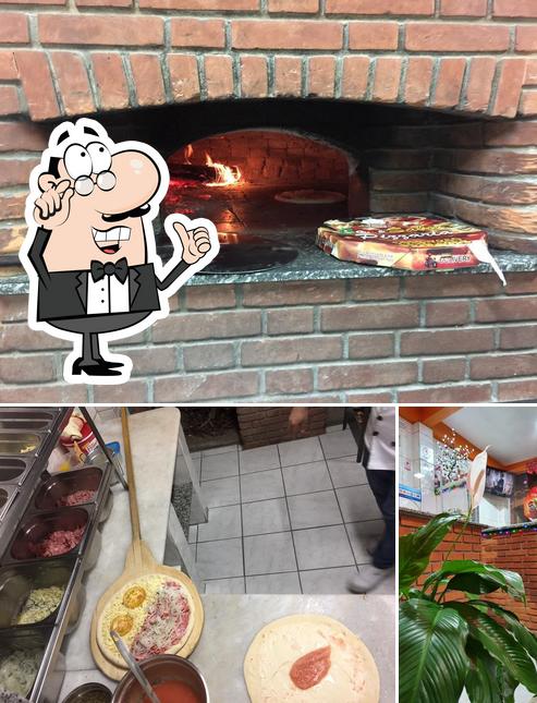 O interior do Pizzaria Cor & Sabor