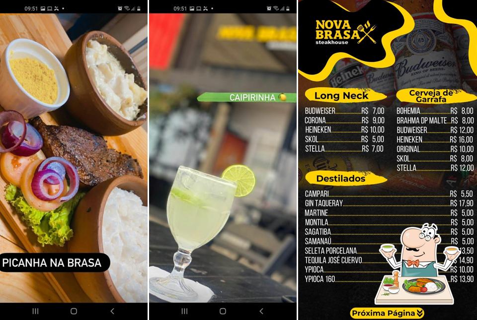 Platos en Nova Brasa Steakhouse