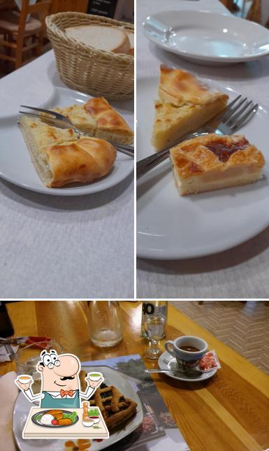 Tra le diverse cose da Bar Pizzeria Trattoria "Bonjour" si possono trovare la cibo e interni