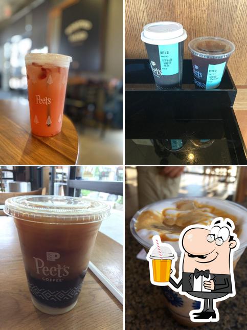 Попробуйте различные напитки, предлагаемые "Peet's Coffee"