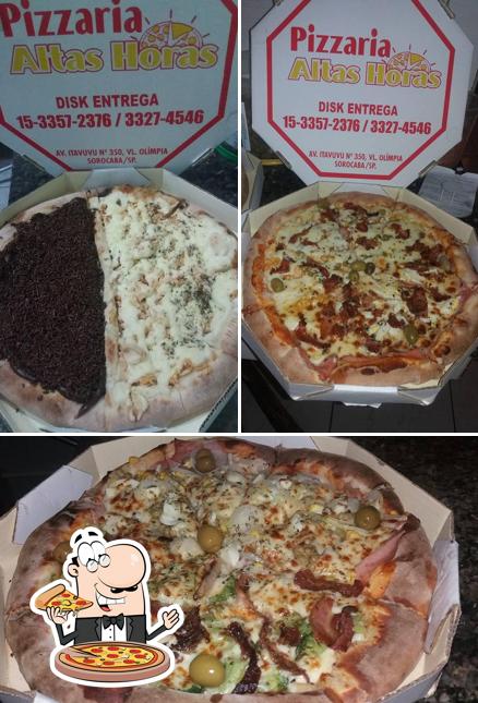 Peça pizza no Pizzaria Altas Horas Sorocaba SP