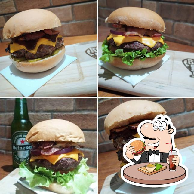 Delicie-se com um hambúrguer no Rock Burger Delivery