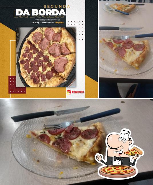 Peça pizza no Bagunçao Lanches e Pizzas