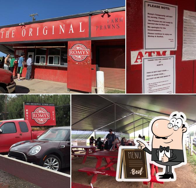 Romy's Kahuku Prawns & Shrimp Hut in Kahuku Restaurant menu and reviews