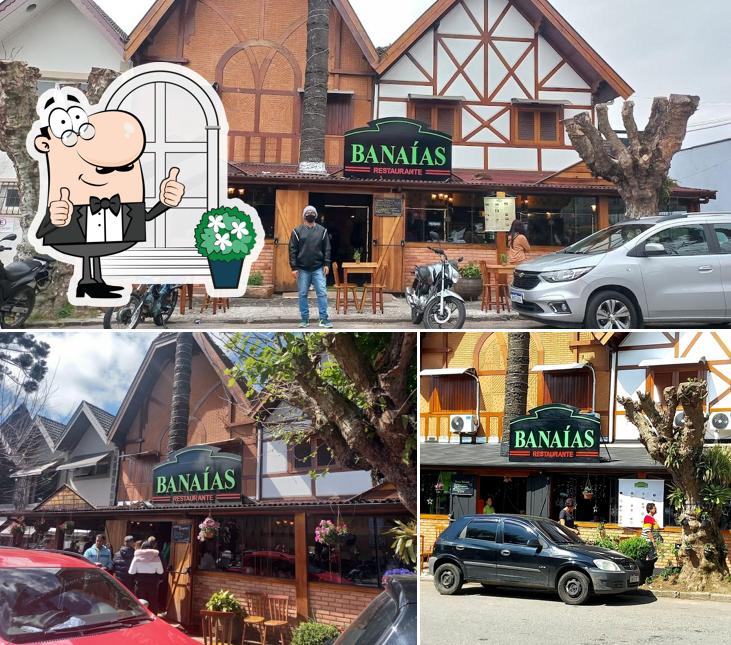 O exterior do Banaías Restaurante - Campos do Jordão SP