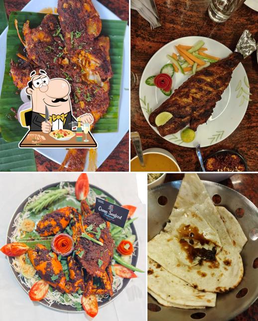 Food at Ocean Sea Food Restaurant