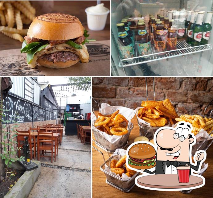 Hambúrguer em Projeto Burguer